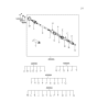 Diagram for 2000 Hyundai XG300 Drive Shaft - 49500-39800