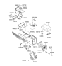 Diagram for 2003 Hyundai XG350 Cigarette Lighter - 95120-39100