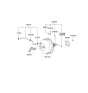 Diagram for 2002 Hyundai XG350 Brake Booster Vacuum Hose - 59130-39700