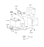Diagram for 2005 Hyundai XG350 Battery Cable - 37200-39021
