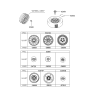 Diagram for Hyundai XG300 Wheel Cover - 52960-39625