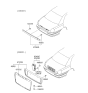 Diagram for 2001 Hyundai XG300 Back Up Light - 92401-39720