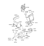 Diagram for 2002 Hyundai XG350 Steering Column Cover - 84850-39000-LK