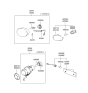 Diagram for 2004 Hyundai XG350 Fog Light - 92201-39051