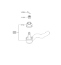 Diagram for 2001 Hyundai Sonata Tie Rod End - 56820-38000