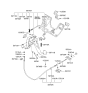 Diagram for 2004 Hyundai XG350 Parking Brake Cable - 59750-39700