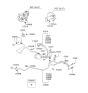 Diagram for 2000 Hyundai XG300 Power Steering Hose - 57510-39000