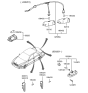 Diagram for 2000 Hyundai Elantra Light Socket - 92550-25000