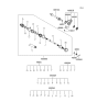 Diagram for Hyundai Drive Shaft - 49500-39861