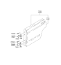Diagram for Hyundai XG350 Door Hinge - 79410-39001