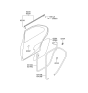 Diagram for Hyundai XG300 Door Seal - 83140-39000