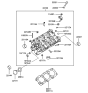 Diagram for 2004 Hyundai XG350 Cylinder Head Gasket - 22311-39001