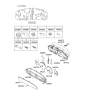 Diagram for 2005 Hyundai XG350 Speedometer - 94210-39010