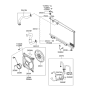 Diagram for 2001 Hyundai Sonata Radiator fan - 25231-38000