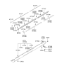 Diagram for 2000 Hyundai XG300 Door Moldings - 87734-39000