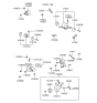 Diagram for 2002 Hyundai XG350 Motor And Transmission Mount - 21830-39801