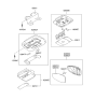 Diagram for 2003 Hyundai XG350 Dome Light - 92830-39000-CI