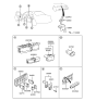 Diagram for 2001 Hyundai XG300 Ashtray - 93583-39000