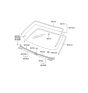 Diagram for 2001 Hyundai XG300 Windshield - 86110-39021