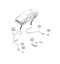 Diagram for 2001 Hyundai XG300 ABS Sensor - 95680-39601