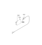 Diagram for 2002 Hyundai XG350 Fuel Door Release Cable - 95790-39000