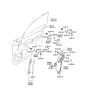 Diagram for Hyundai XG300 Window Motor - 82450-39000