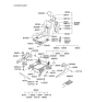 Diagram for Hyundai Sonata Seat Cushion - 88250-39250