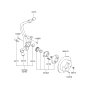 Diagram for 2002 Hyundai XG350 Wheel Hub - 52730-39013