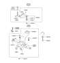 Diagram for Hyundai Sonata Control Arm Bushing - 54443-38000