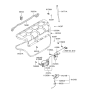 Diagram for 2003 Hyundai XG350 Trunk Latch - 81260-39500