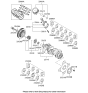 Diagram for 2001 Hyundai Santa Fe Crankshaft Thrust Washer Set - 21030-35705