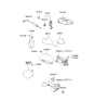 Diagram for 2004 Hyundai XG350 Antenna - 95880-39200