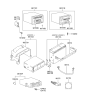 Diagram for 2005 Hyundai XG350 Instrument Panel Light Bulb - 18643-01004-C