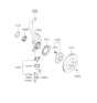 Diagram for Hyundai XG300 Wheel Hub - 51750-39603