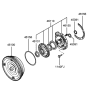 Diagram for 2000 Hyundai XG300 Torque Converter - 45100-39400