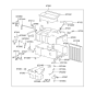 Diagram for 2005 Hyundai XG350 Heater Core - 97227-38000