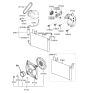 Diagram for 2001 Hyundai XG300 Fan Motor - 97786-39120