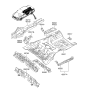 Diagram for Hyundai XG300 Front Cross-Member - 65610-38102