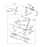 Diagram for 2002 Hyundai XG350 Power Steering Gear Seal - 57790-38A10