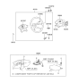 Diagram for 2001 Hyundai XG300 Cruise Control Switch - 93200-39000