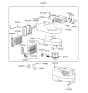 Diagram for Hyundai XG350 Evaporator - 97601-38050