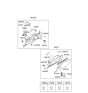 Diagram for 2005 Hyundai XG350 Glove Box - 84510-39203-LK