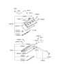 Diagram for 2006 Hyundai Santa Fe Valve Cover Gasket - 22441-35520