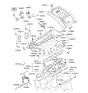 Diagram for 2005 Hyundai XG350 Crankcase Breather Hose - 26721-39010