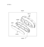 Diagram for Hyundai XG350 Instrument Cluster - 94004-39000