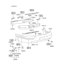 Diagram for 2002 Hyundai XG350 Bumper - 86610-39020