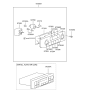 Diagram for 2001 Hyundai XG300 A/C Switch - 97250-39500