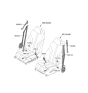 Diagram for 2023 Hyundai Genesis Electrified G80 Seat Belt - 888A0-JI500-DLZ