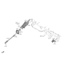 Diagram for Hyundai Genesis Electrified G80 Steering Shaft - 56400-JI000