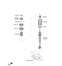 Diagram for Hyundai Genesis Electrified G80 Shock And Strut Mount - 55310-JI050